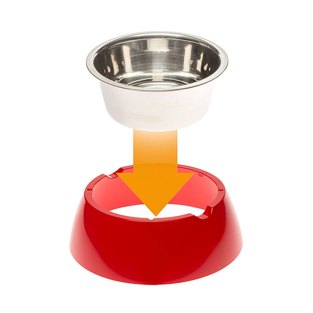 Ferplast - Ferplast Gamelle pour chien Gamelle pour chat Jolie - Gamelles pour chien en acier inoxydable pour l'eau et la nourriture avec support en plastique, - Imagen 6