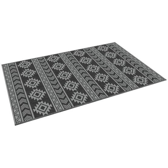 Tapis extérieur réversible Polypropylène Balcon terrasse Décoration 182x274cm Noir - ComfortXL Outdoor Living - Image 2