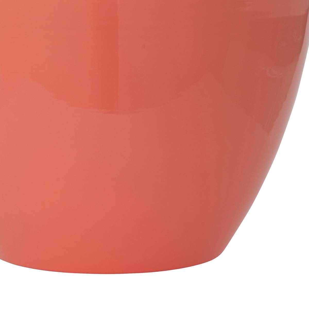 Atmosphera - Vase haut en métal emmaillé Rose Fuchsia H 37 cm - Image 3