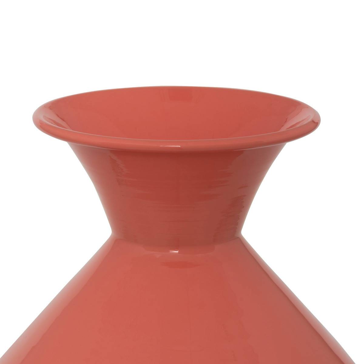 Atmosphera - Vase haut en métal emmaillé Rose Fuchsia H 37 cm - Image 2