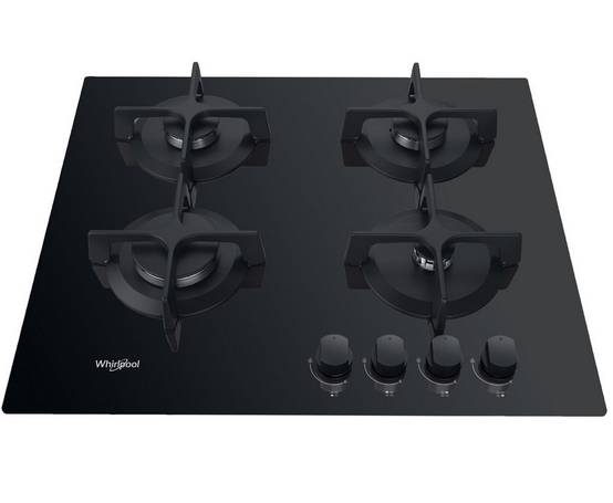 Table de cuisson gaz 60cm 4 feux noir GOB616NB Whirlpool - Image 2