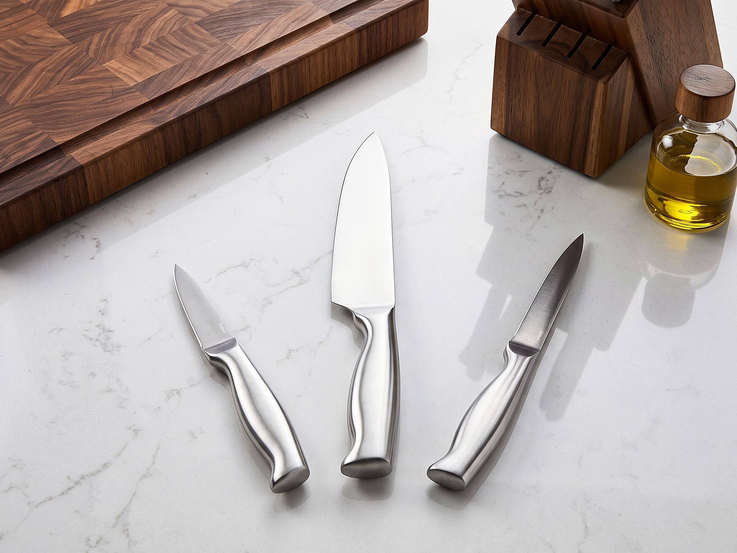 Beliani - Ensemble de couteaux de cuisine Acier inox Argenté MASHIKO - 33x4x2- Beliani - Image 1
