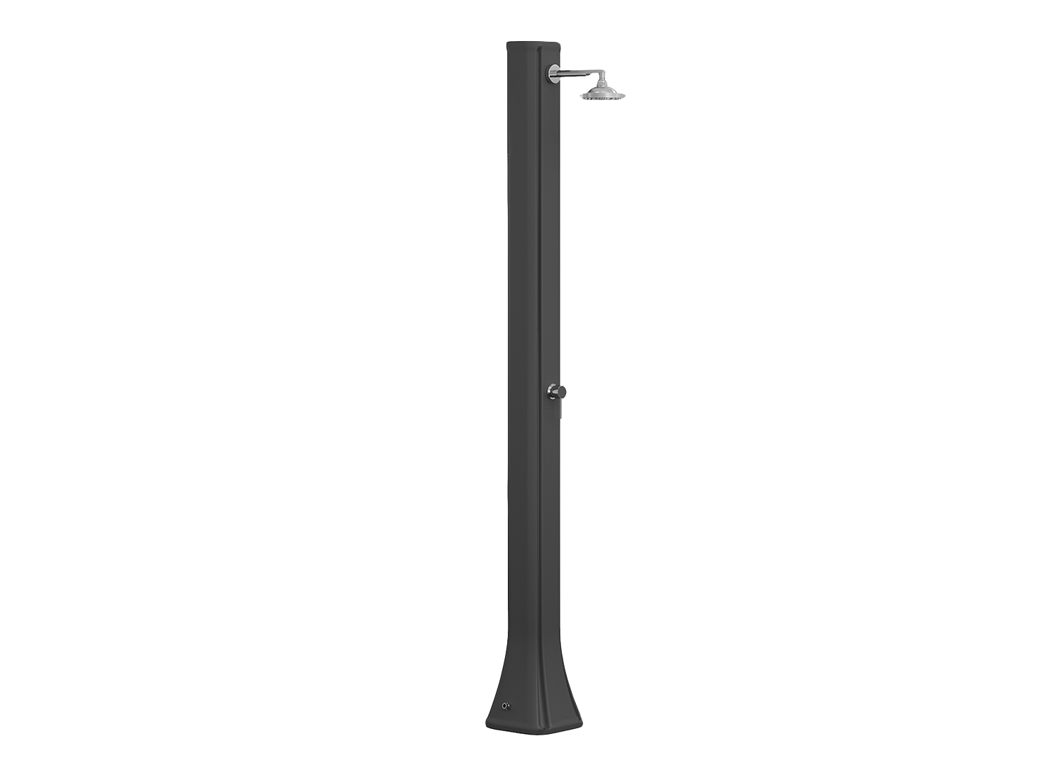 Douche solaire polyéthylène   BIG HAPPY FIVE F600 ANTHRACITE by ARKEMA DESIGN