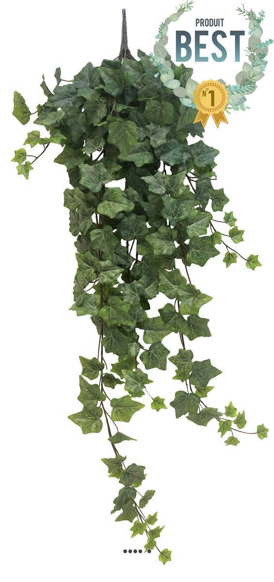 Artificielles - Lierre artificiel en chute 259 feuilles L 100 cm froasted - BEST - couleur: Vert-jaune - Imagen 1