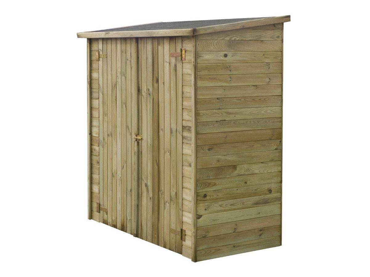 Habitat Et Jardin - Abri Jardin Bois Adossable Lipki - 1.79 X 0.90 X 1.78/1.87 M -habitat Et Jardin - Imagen 1