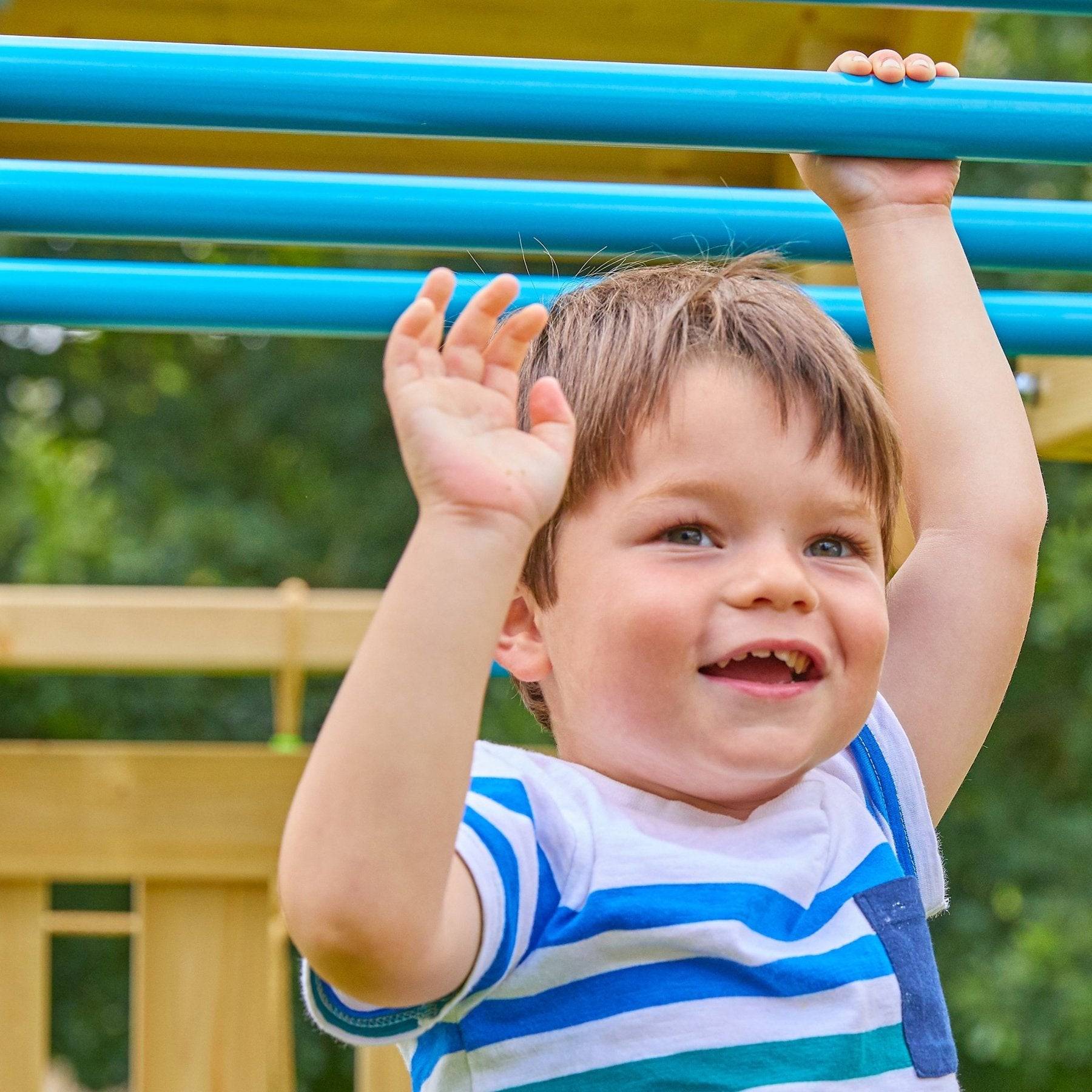 Tp Toys - AIre de jeux pont de singe, 2 balançoires et toboggan - bois FSC® - TAMARIN SKYWOOD - Imagen 10