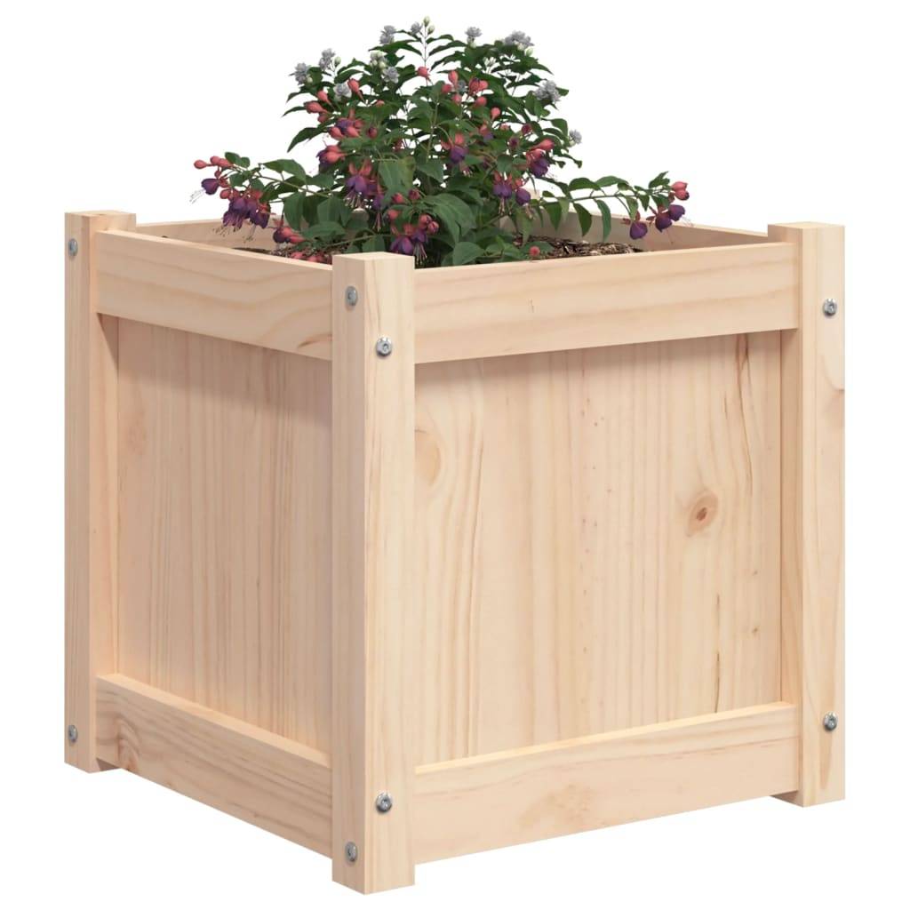 Maison Chic - Jardinière - Pot De Fleurs - Bac à Fleurs 40x40x40 cm bois de pin massif - Imagen 4