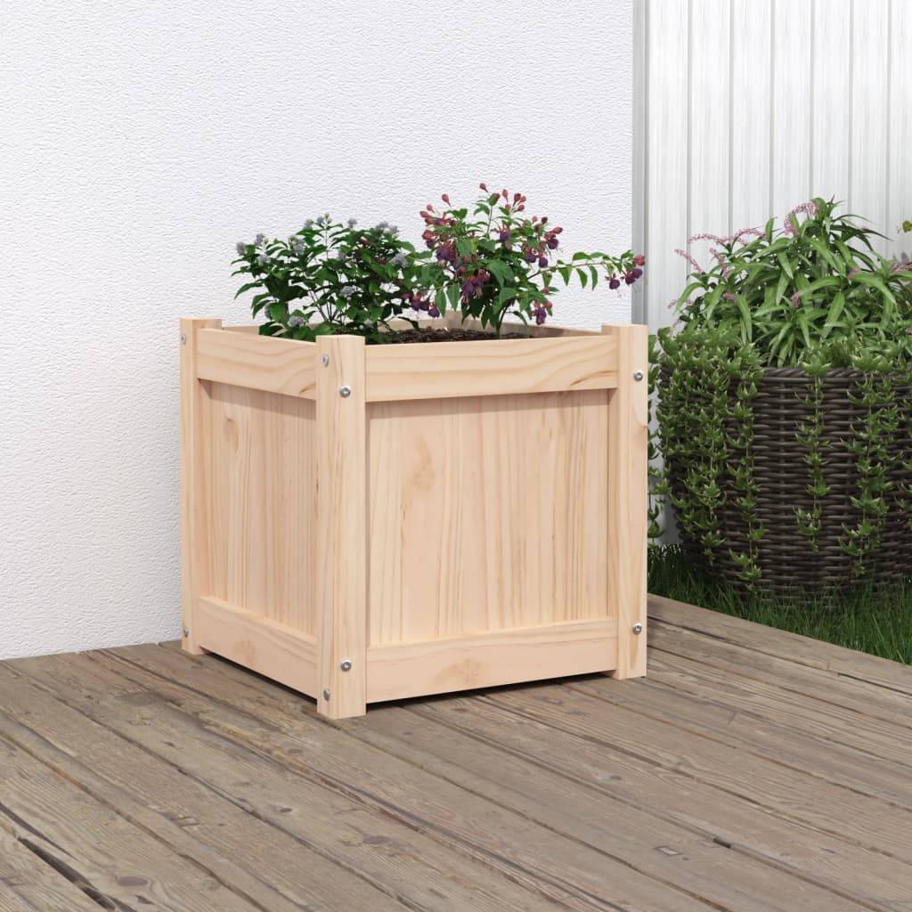 Maison Chic - Jardinière - Pot De Fleurs - Bac à Fleurs 40x40x40 cm bois de pin massif - Imagen 2