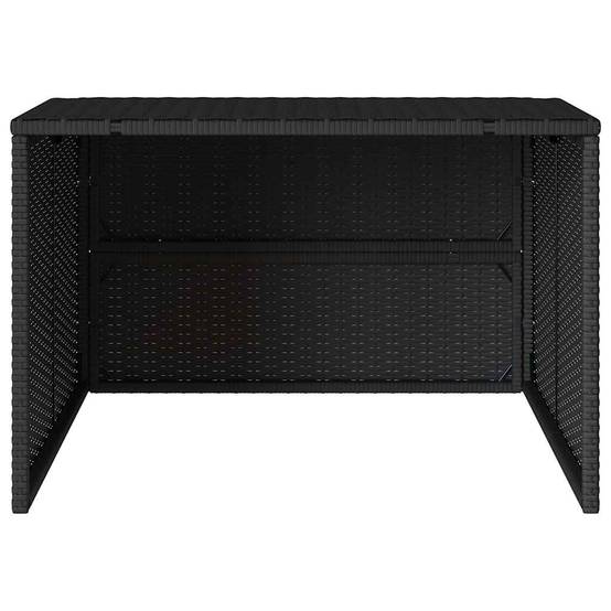 PANGIVO - Garage pour robot tondeuse résine tressée noir 86 x 90 x 57 cm - PANGIVO - Image 6