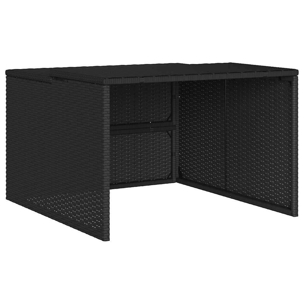 PANGIVO - Garage pour robot tondeuse résine tressée noir 86 x 90 x 57 cm - PANGIVO - Image 2
