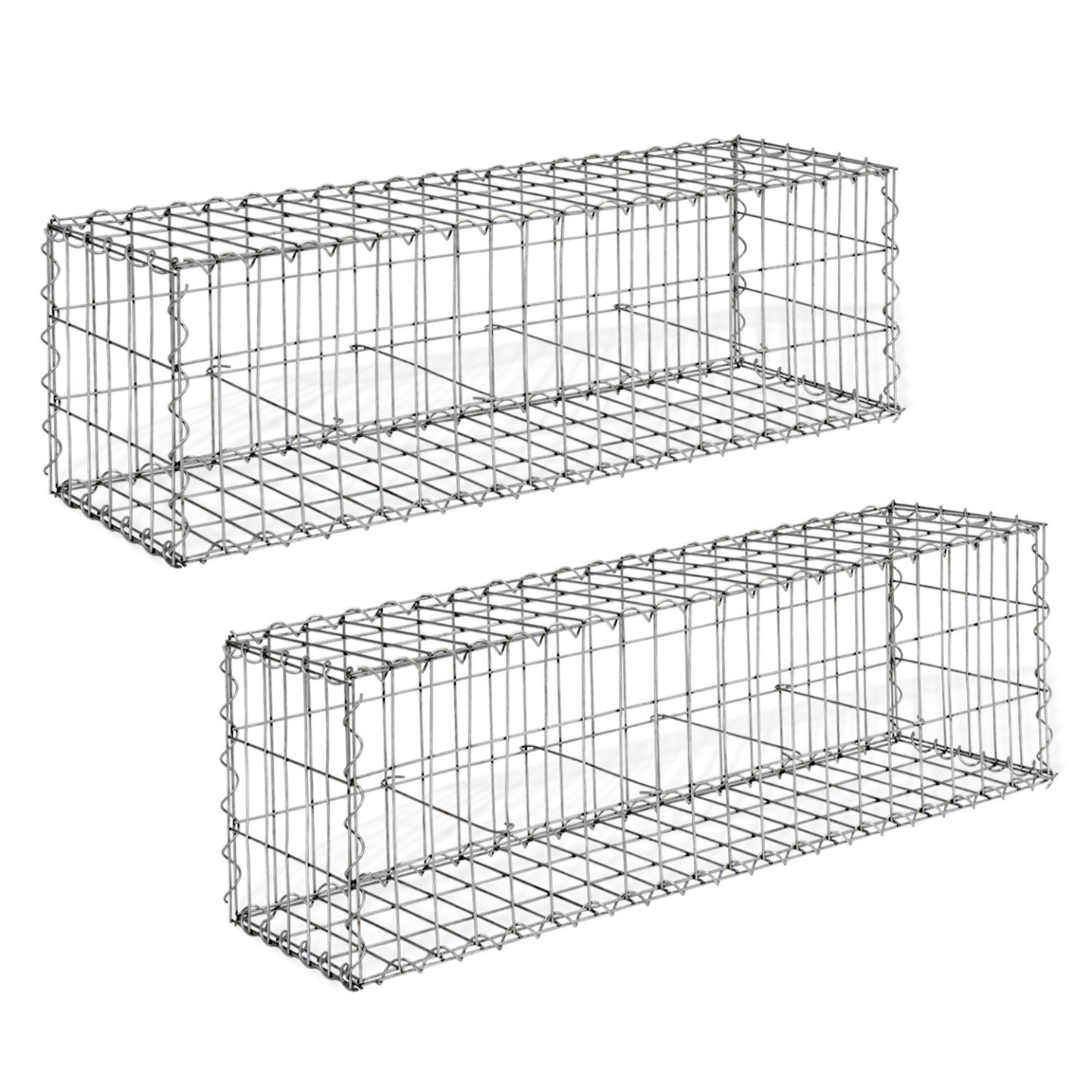 Lot de 2 gabions pour pierre 100 x 30 x 30 cm - Image 3