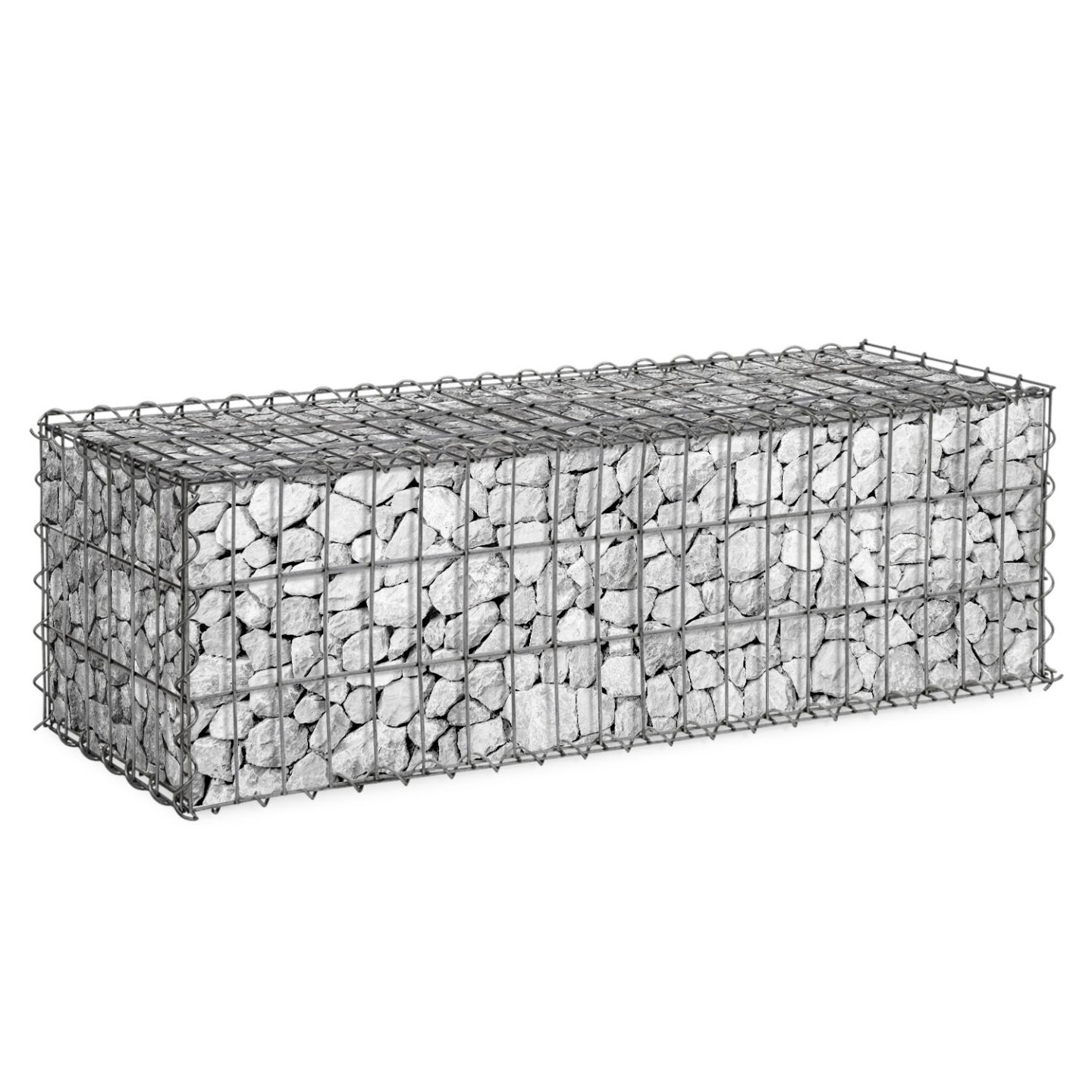 Lot de 2 gabions pour pierre 100 x 30 x 30 cm - Image 2