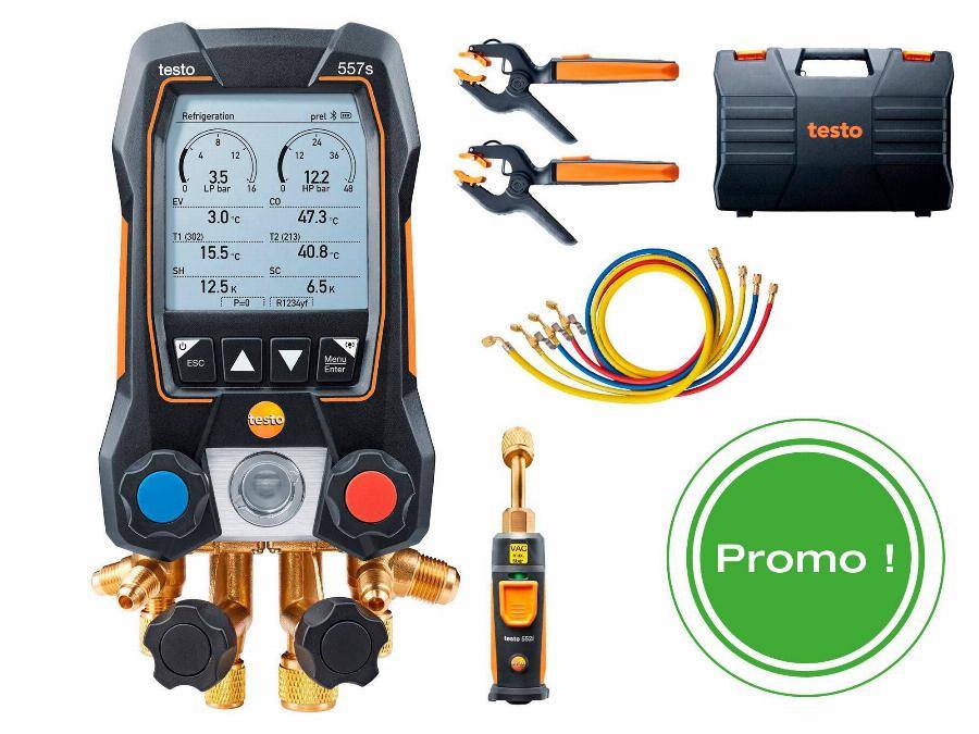 Kit connecté 557S avec flexibles maniflod électronique intelligent - TESTO - 0564 5572