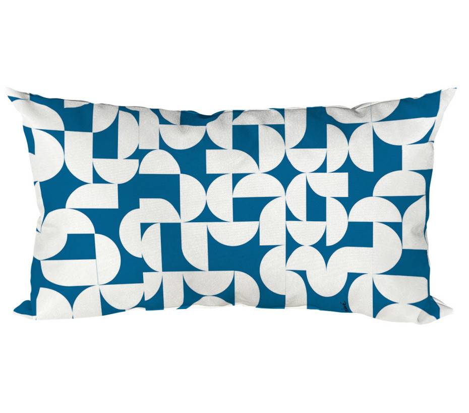 Ozalide - Lot de 2 coussins extérieur  50x30x15  ECLYPSE MER - Imagen 1