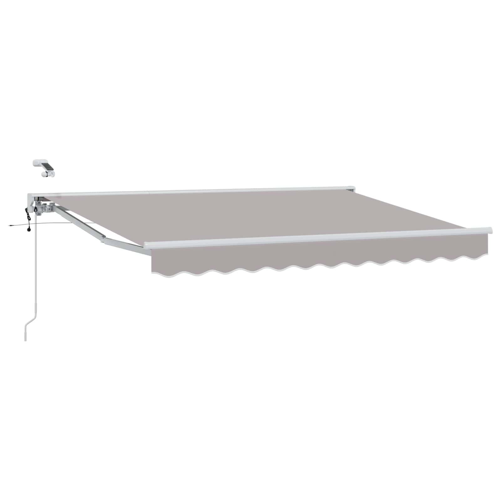 ComfortXL - Store banne motorisé aluminium jardin terrasse protection solaire 3x2,5m gris clair blanc - ComfortXL Outdoor Living - Image 2