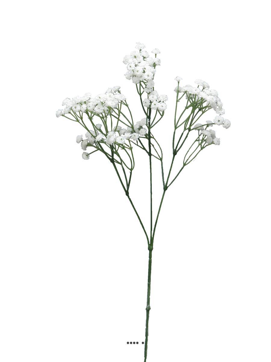 Artificielles - Gypsophile artificiel en branche 117 fleurs H 68 cm - BEST - Imagen 2
