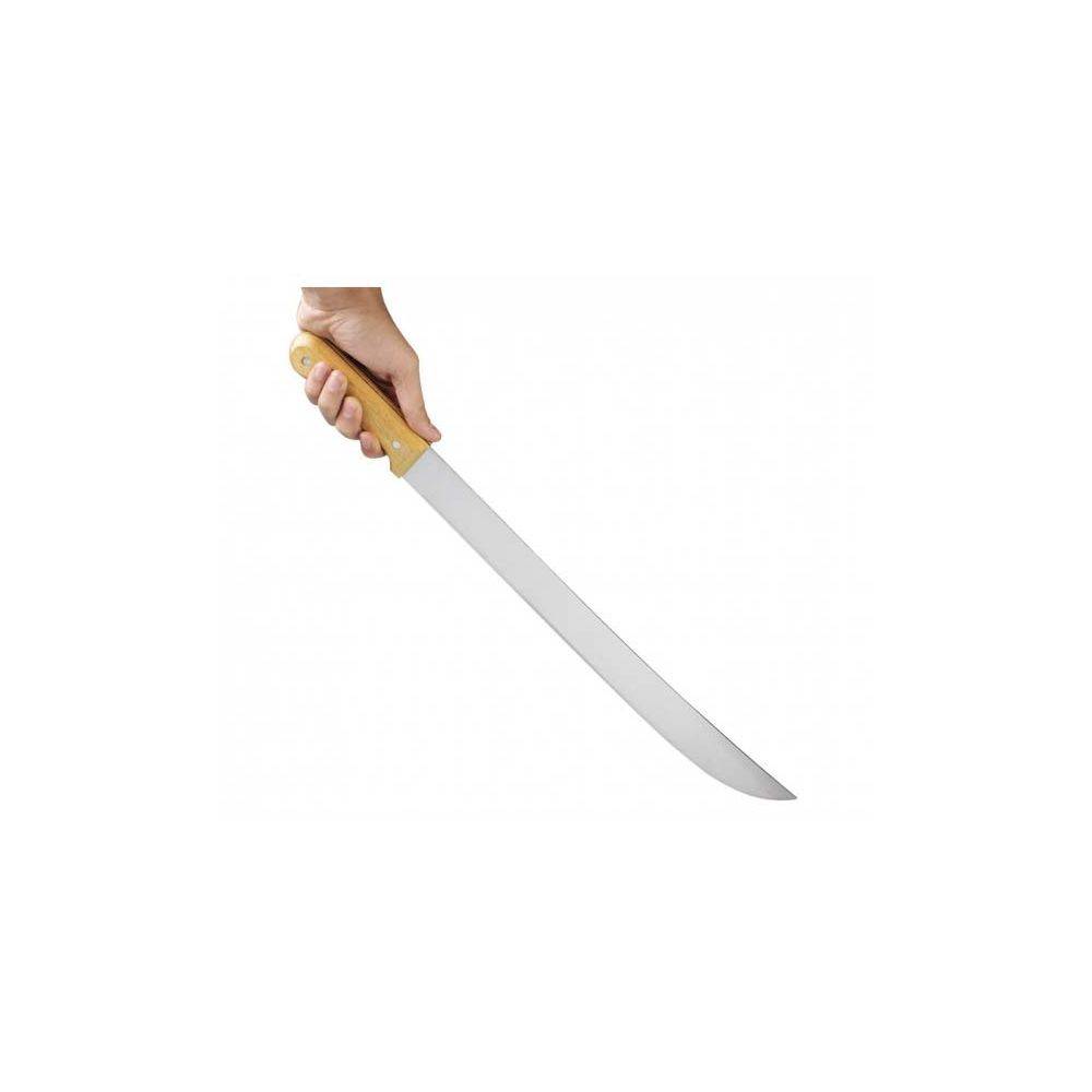 Machette Parang Fait Main WAZ Knives - Lame Acier Carbone Manche Bois - Fourreau Inclus