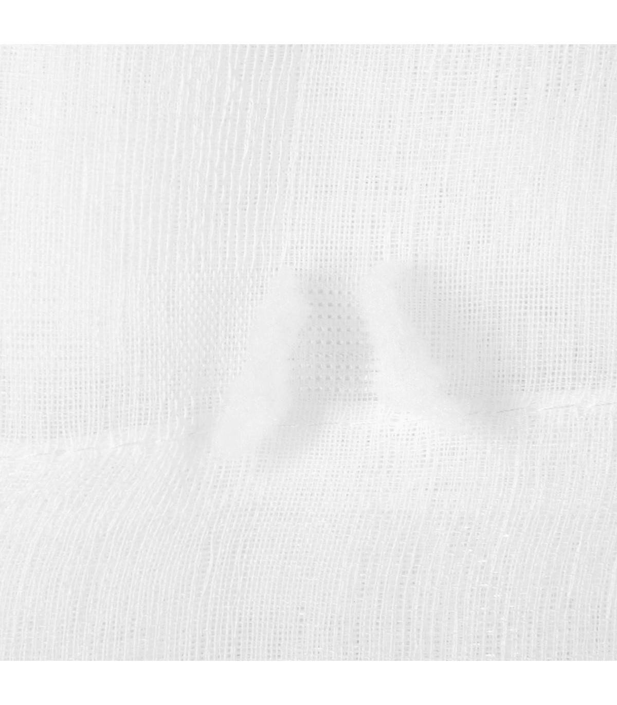Voilage à œillets Blanc motif petits pompons 140 x 240 cm - Image 3