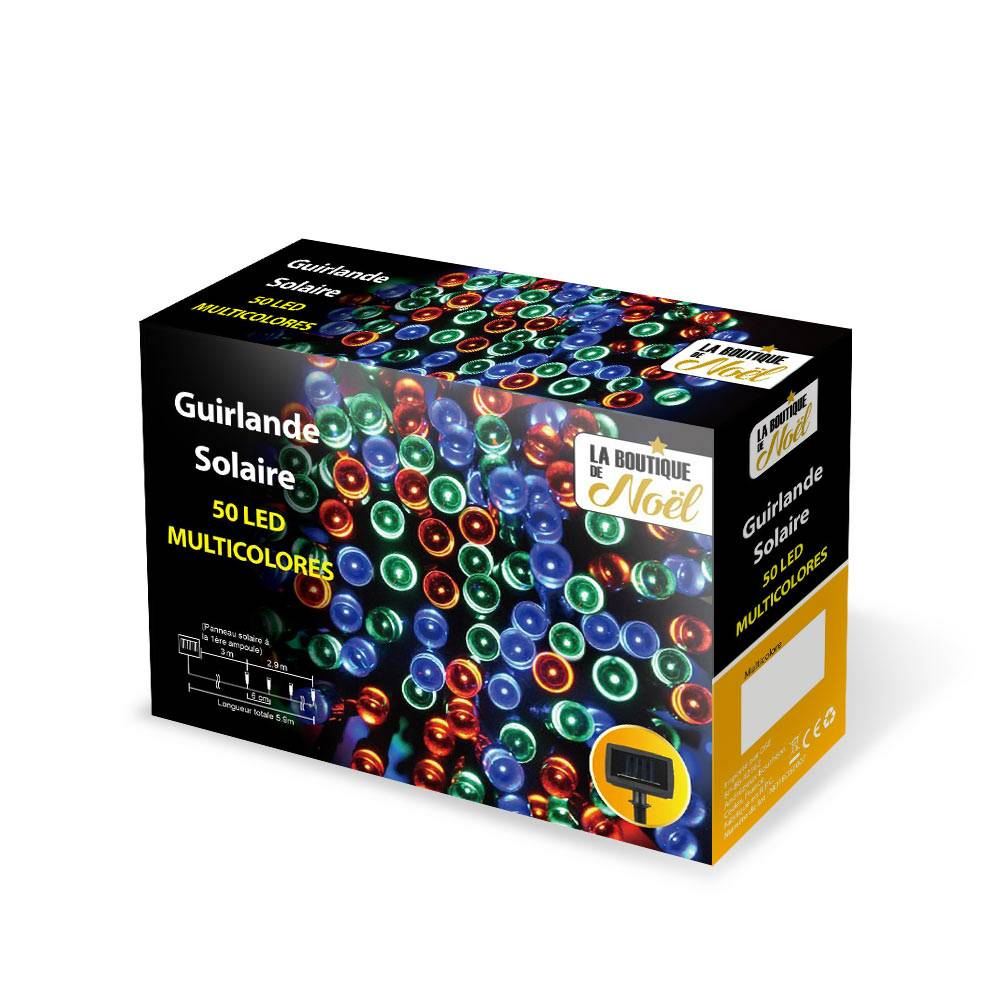 Guirlande solaire à LED multifonction
