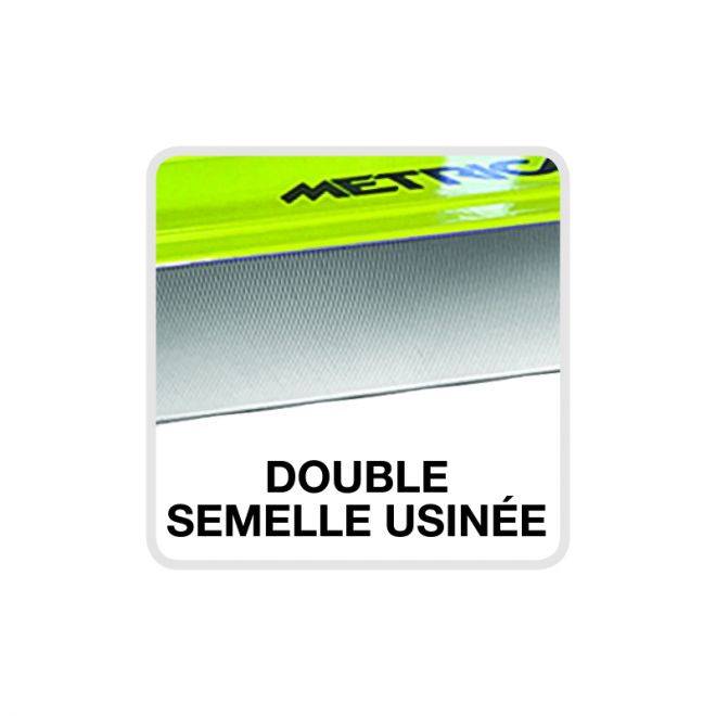 Niveau Flash XL 120 cm 3 fioles METRICA avec poignées - 33212 - Image 2