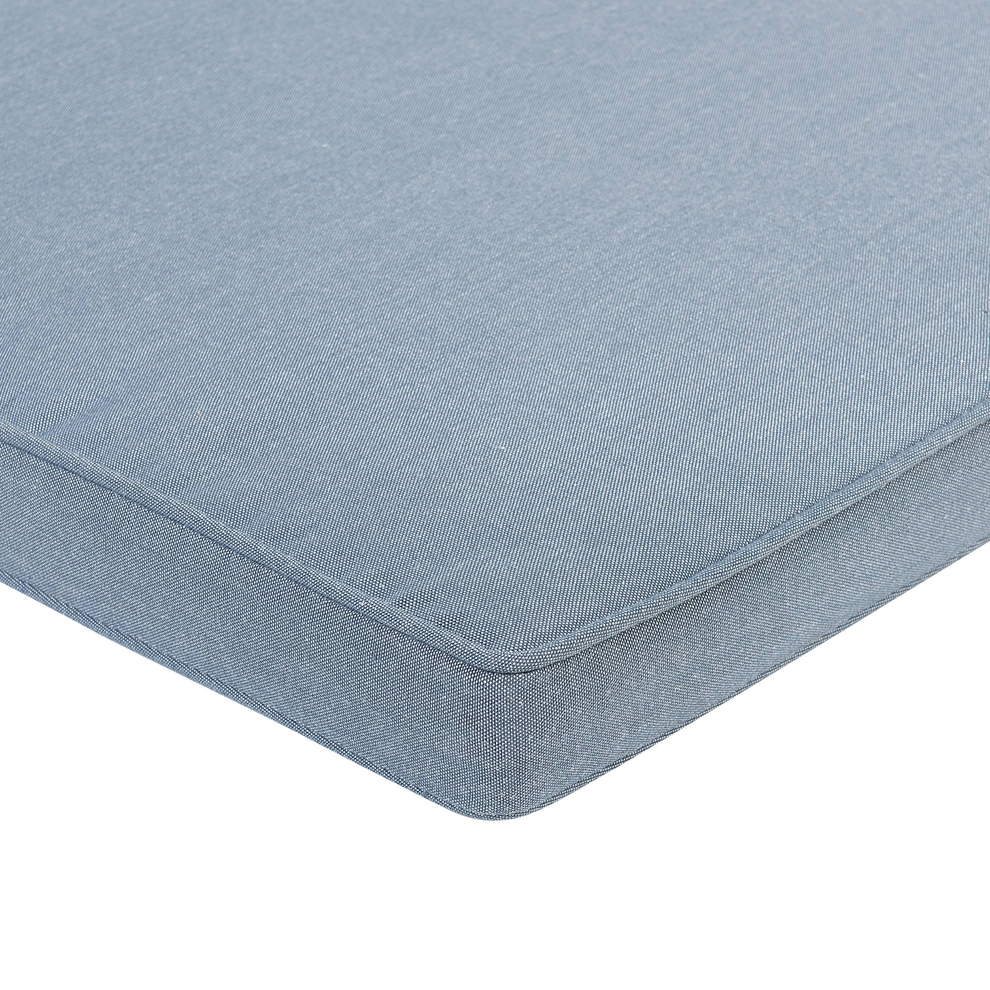 Beliani - Coussin d'Assise pour Chaise de Jardin 46 x 46 cm en Tissu Imperméable Bleu Beliani - Imagen 5