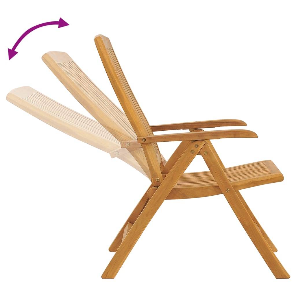 Helloshop26 - Salon de jardin meuble d'extérieur ensemble de mobilier 3 pièces bois de teck solide - Imagen 4