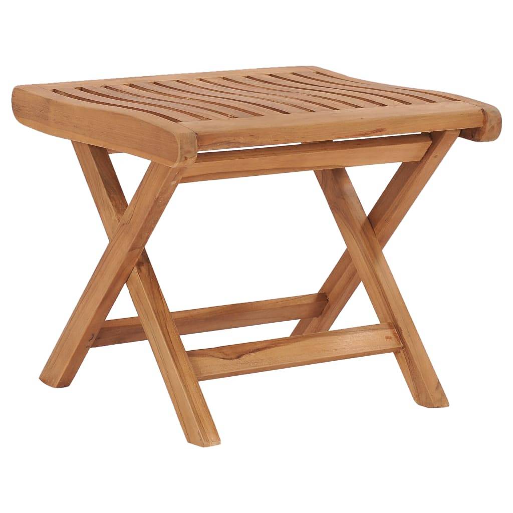 Helloshop26 - Salon de jardin meuble d'extérieur ensemble de mobilier 3 pièces bois de teck solide - Imagen 3