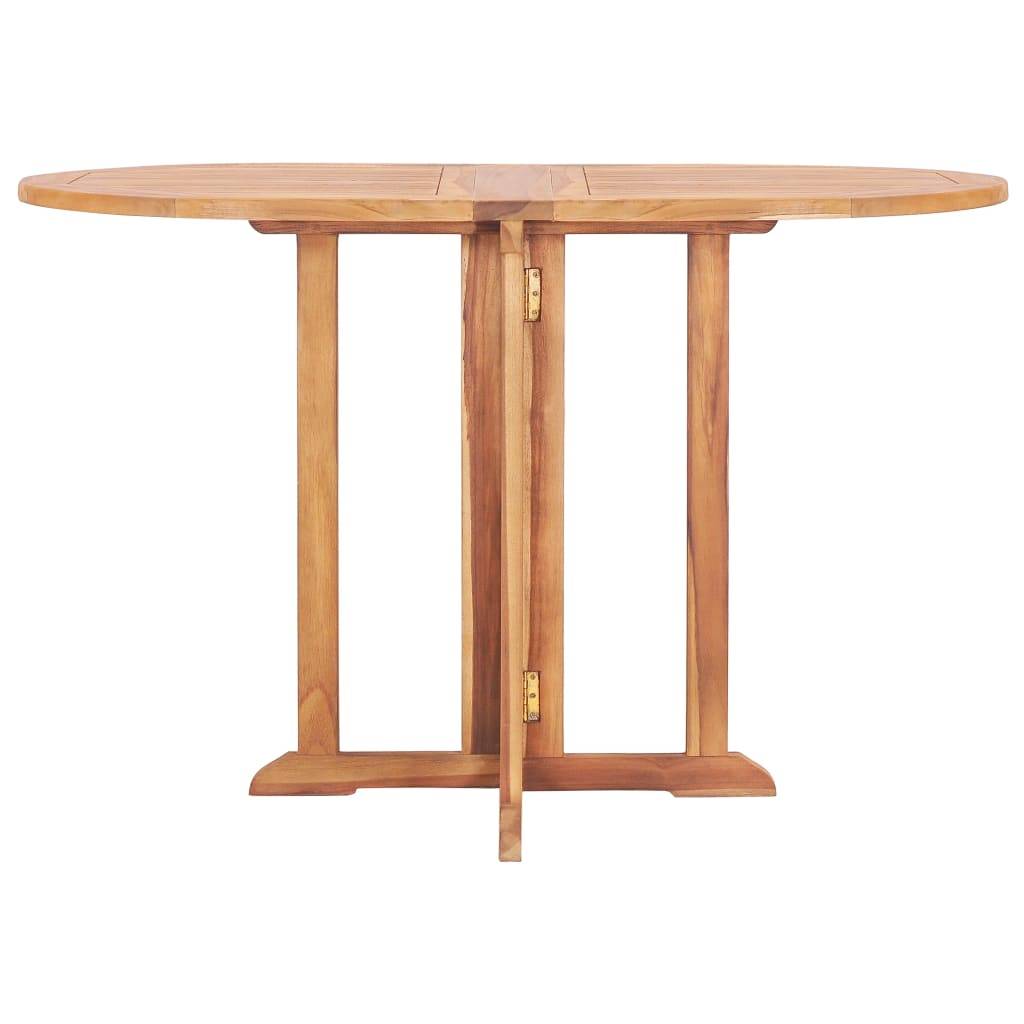 Vidaxl - Ensemble à manger d'extérieur pliable 5 pcs Bois solide de teck vidaXL 49003 - Imagen 8