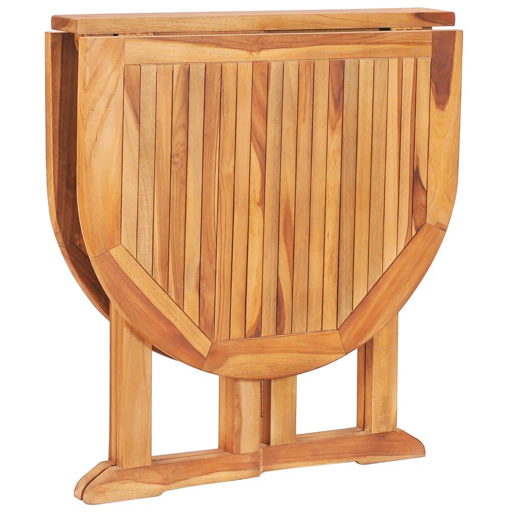 Vidaxl - Ensemble à manger d'extérieur pliable 5 pcs Bois solide de teck vidaXL 49003 - Imagen 7