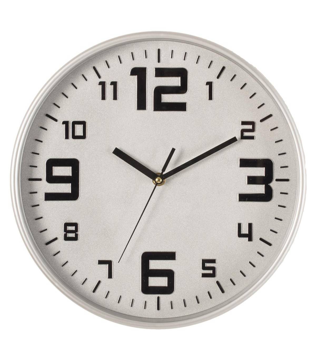 Pendule murale silencieuse Best Argent D 30 cm - Image 1