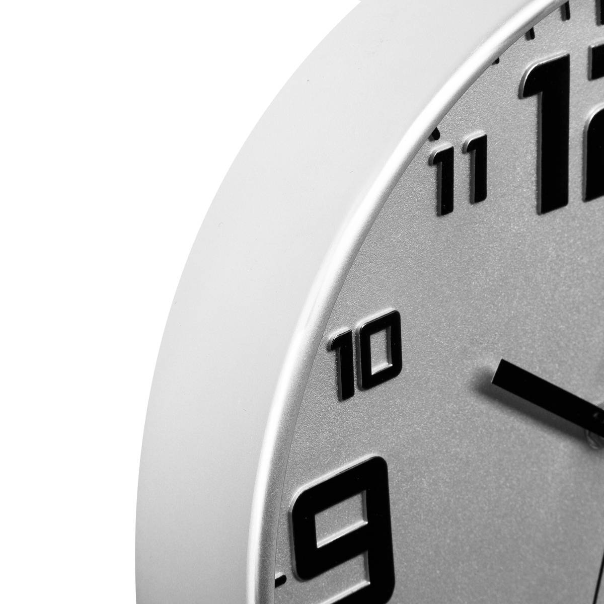 Atmosphera - Horloge argent "Elian" D30cm - Atmosphera Créateur d'intérieur - Imagen 4