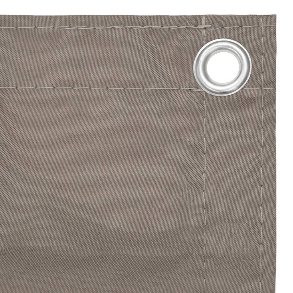 Helloshop26 - Écran de balcon brise pare vue protection confidentialité taupe 90 x 600 cm tissu oxford - Imagen 3
