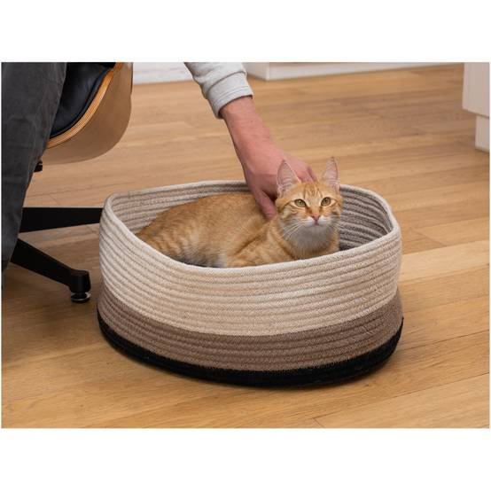 Panier Berbère Caramel pour chats ou petit chiens. - Image 4