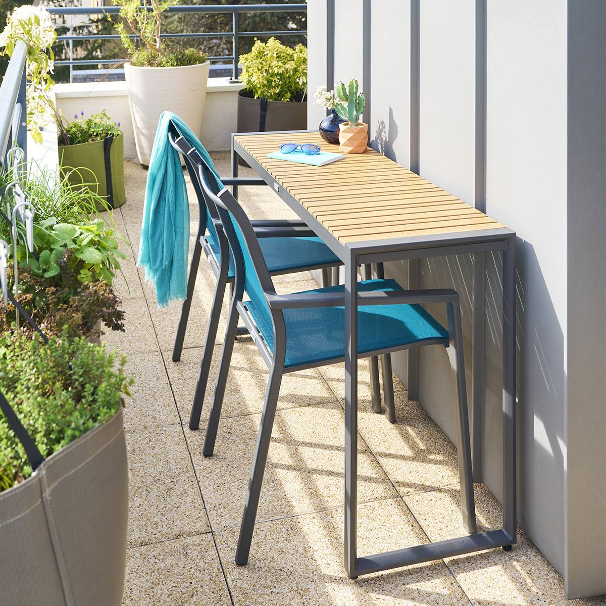 Hesperide - Console de jardin "Lensia" graphite & eucalyptus Hespéride - Imagen 6