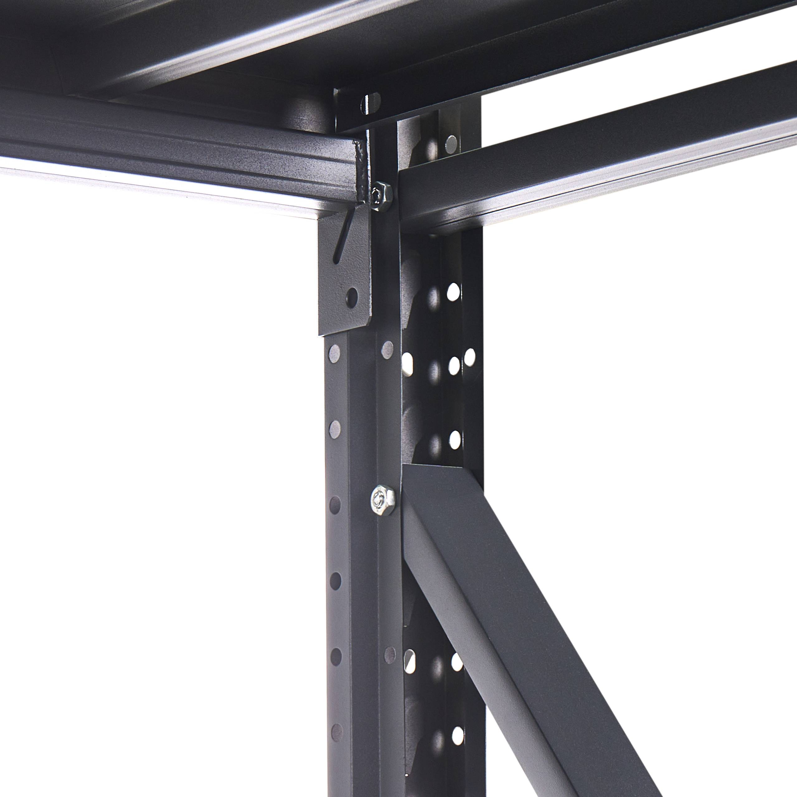 Beliani - Meuble de rangement Acier Noir FIUGGI - 200x60x200- Beliani - Image 5