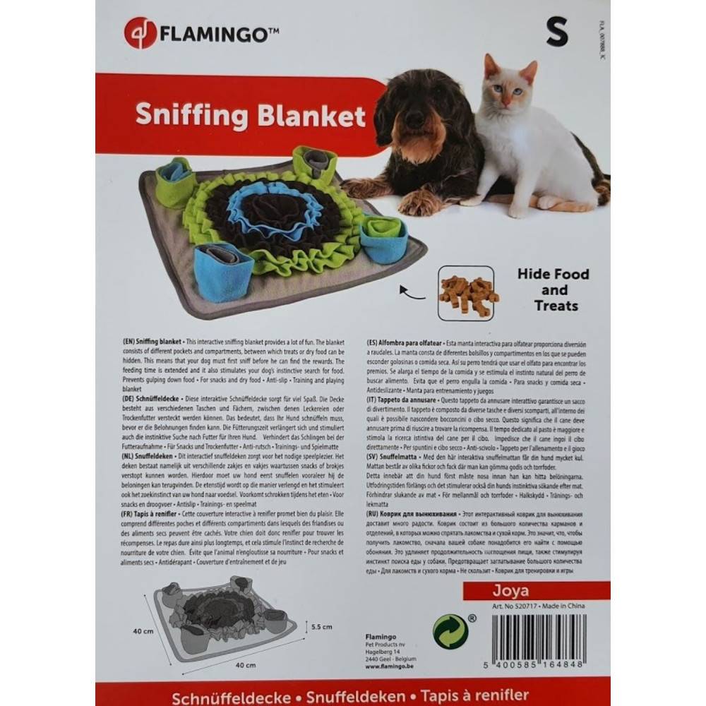 Flamingo - jouet Couverture a renifler Joya S 40 x 40 x 5.5 cm pour chien - Imagen 8