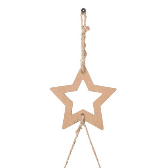 Lot de 2 Sapins de Noël Muraux Suspendus en Bois Naturel Décoration 120 cm – ComfortXL Outdoor Living - Image 6