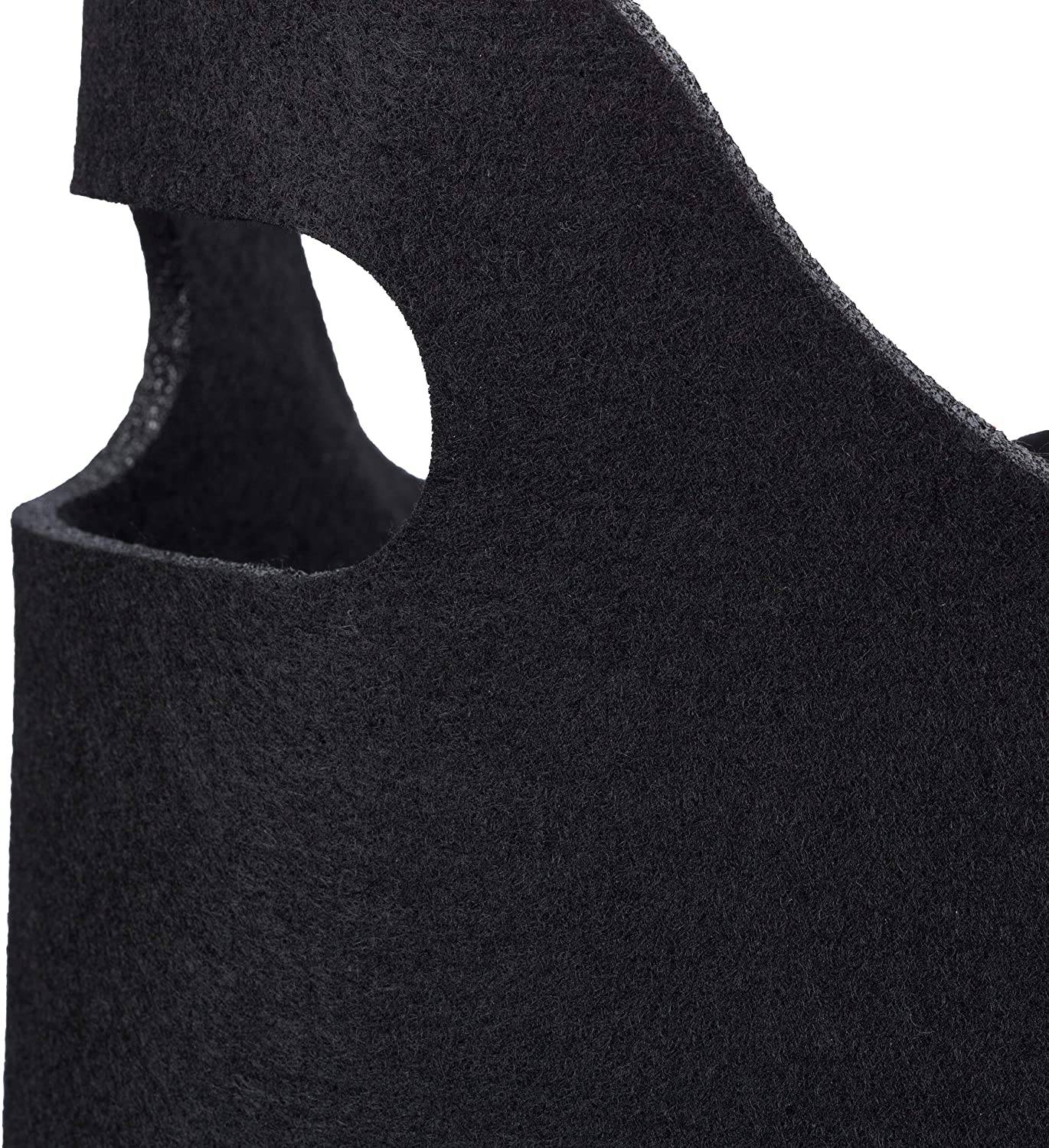 Helloshop26 - Panier à bûches de bois accessoire cheminée en feutre noir - Imagen 3
