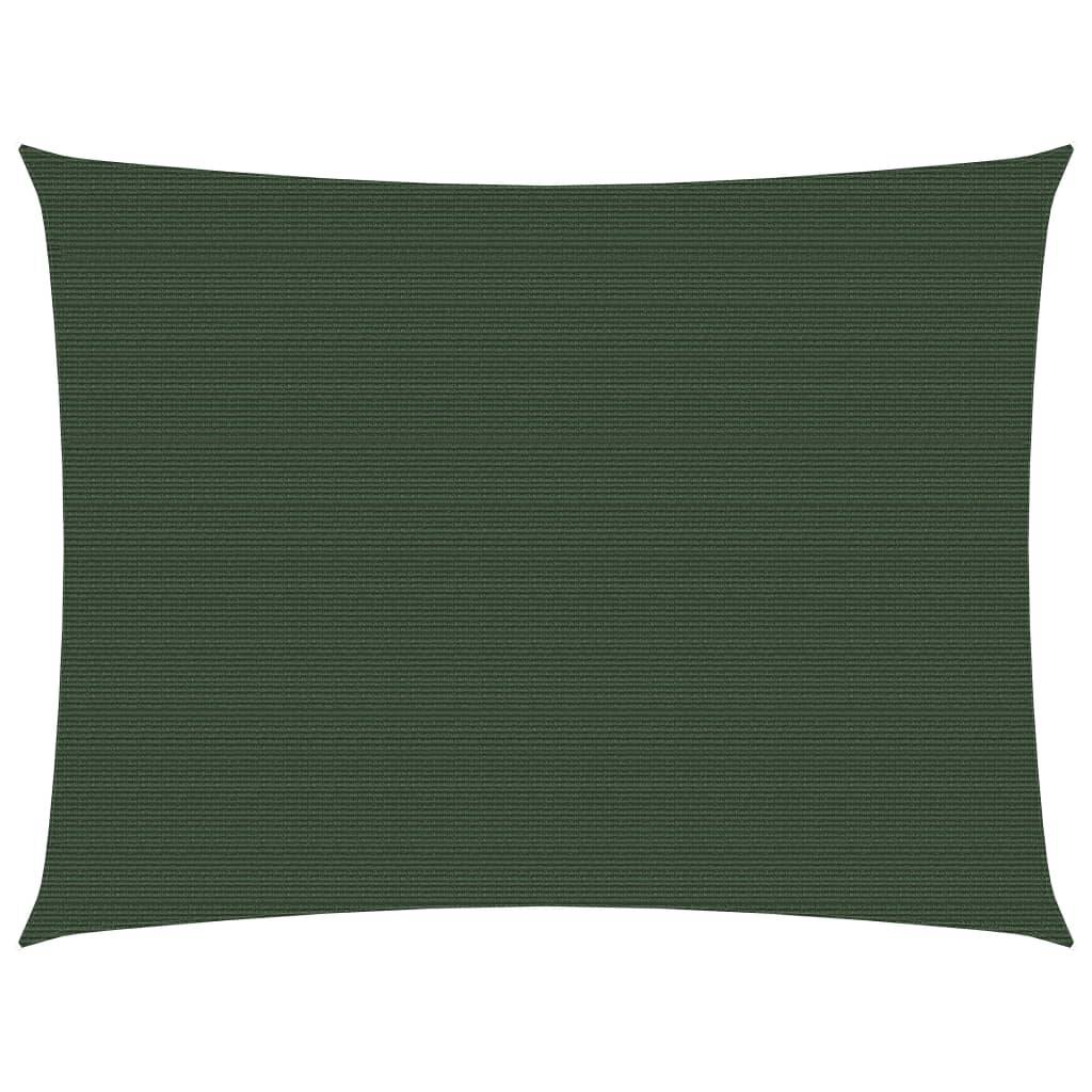 Helloshop26 - Voile d'ombrage 160 g/m² vert foncé 2,5 x 3 m PEHD - Imagen 1