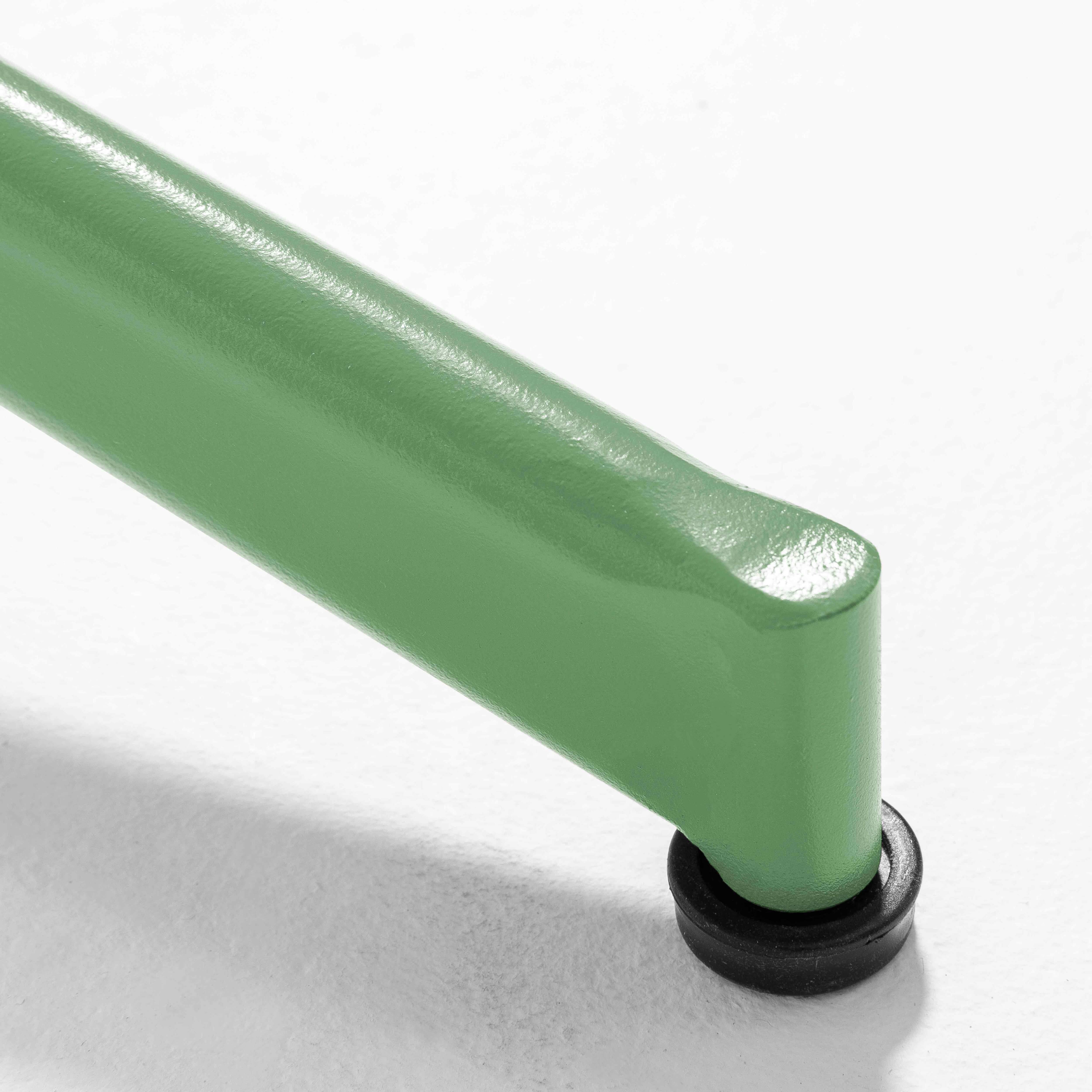 Oviala - Ensemble table ronde et 2 chaises de jardin en métal vert cactus Palavas - Oviala - Imagen 5