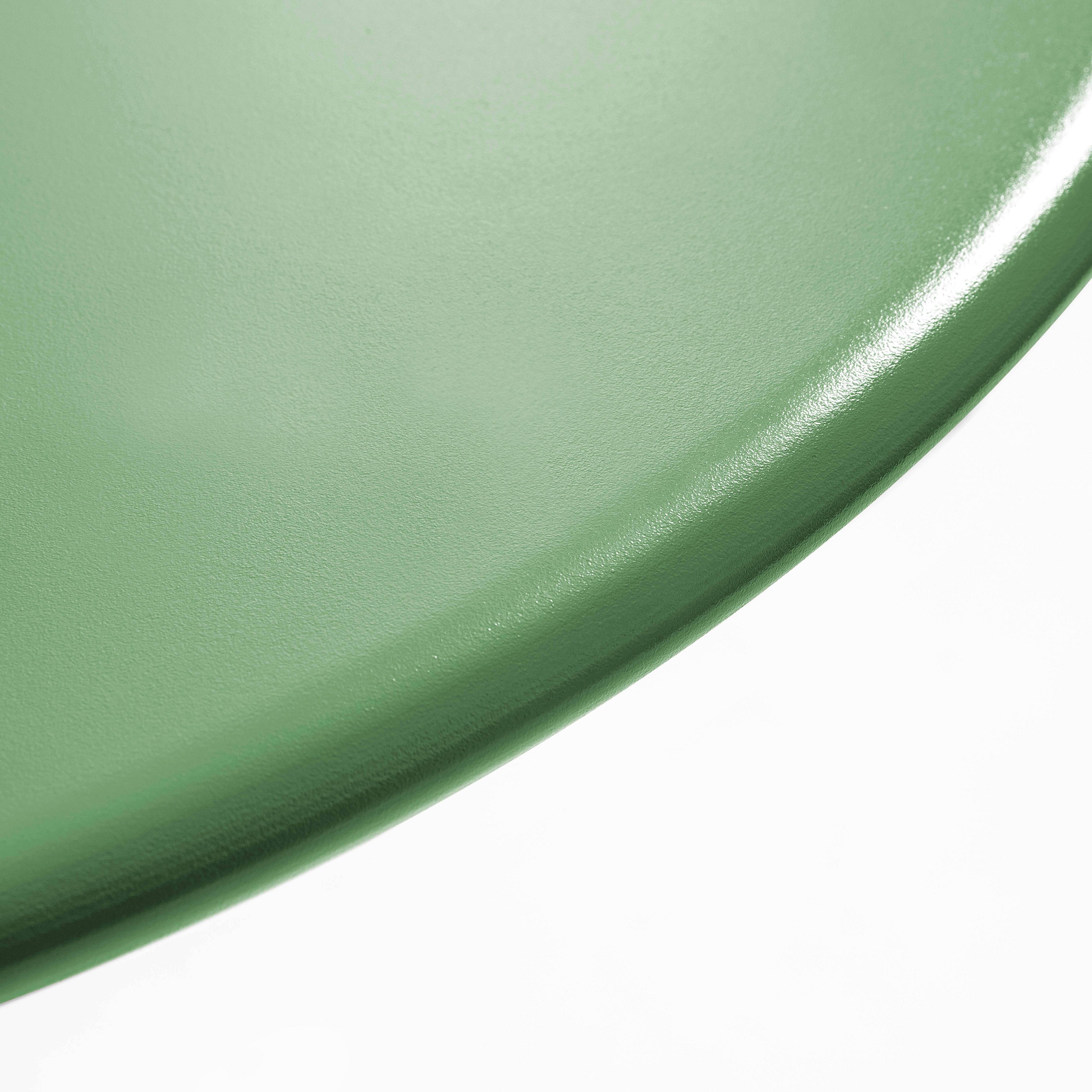 Oviala - Ensemble table ronde et 2 chaises de jardin en métal vert cactus Palavas - Oviala - Imagen 4
