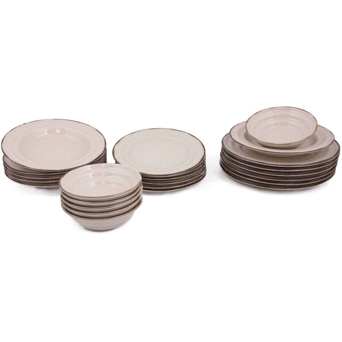 Hanah Home - Service de table en porcelaine Fred 24 pièces - Imagen 1