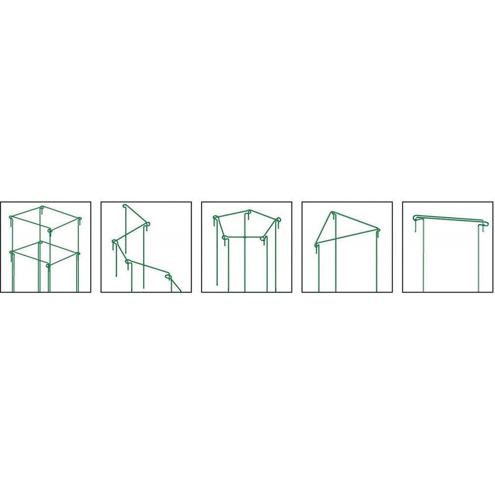 Grow It - Set de 6 tuteurs à plantes en acier 45 cm - Imagen 2