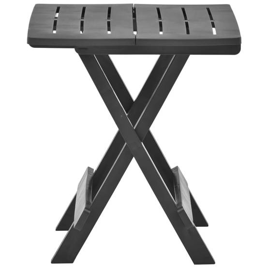Table pliable de jardin plastique anthracite 45 x 43 x 50 cm - PANGIVO - Image 3