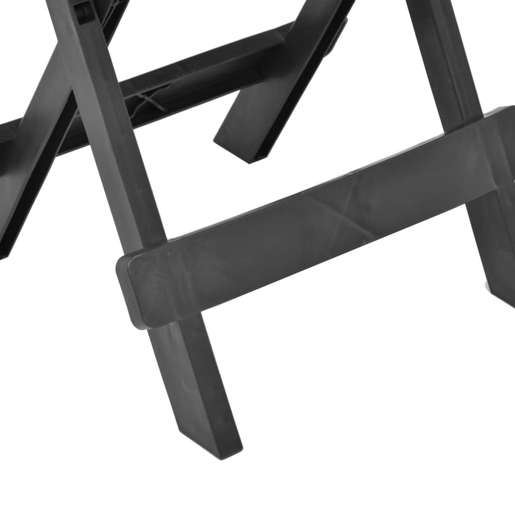 Table pliable de jardin plastique anthracite 45 x 43 x 50 cm - PANGIVO - Image 5