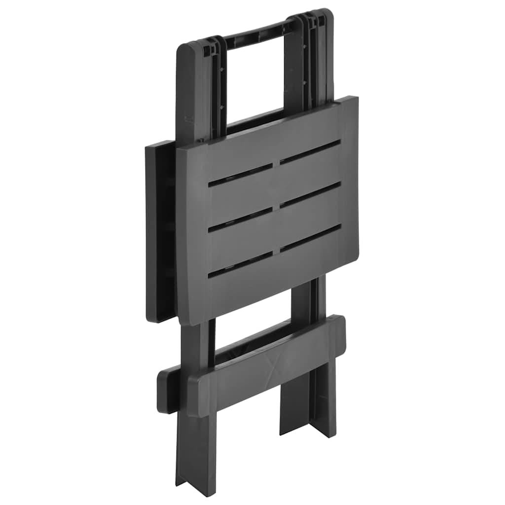 Table pliable de jardin plastique anthracite 45 x 43 x 50 cm - PANGIVO - Image 4