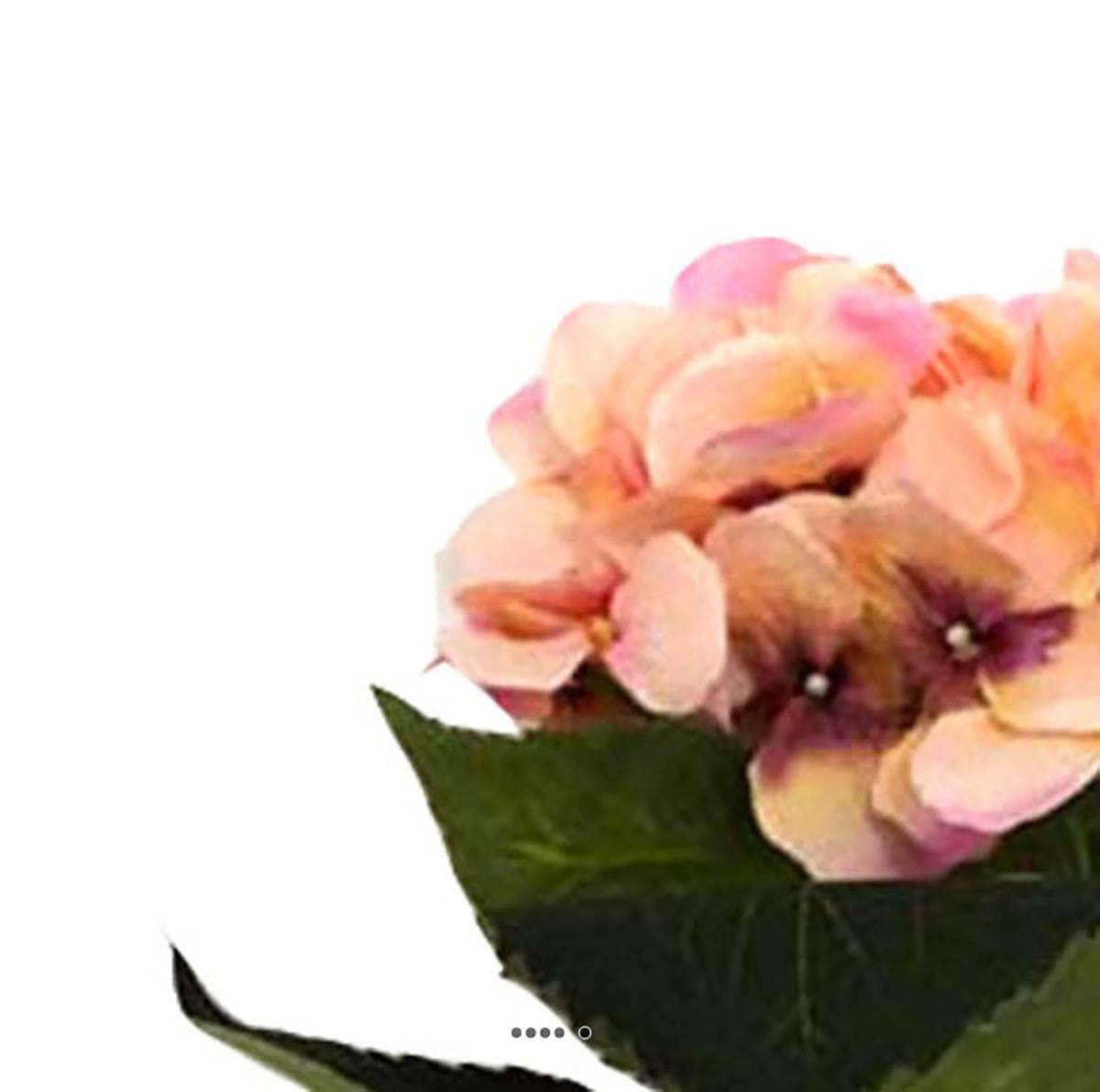 Artificielles - Hortensia artificiel en tige 1 tête 3 feuilles H 50 cm Top Rose - couleur: Rose - Imagen 3
