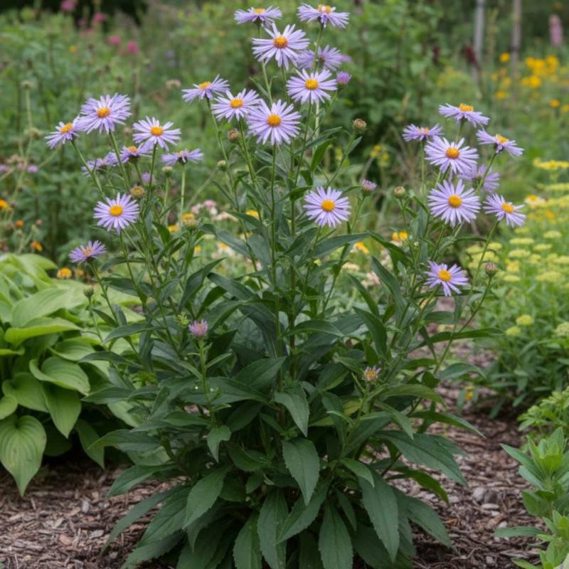 Aster de printemps Wartburgstern à fleurs Bleue/Violette - feuillage Caduc - Godet - 5/20 cm