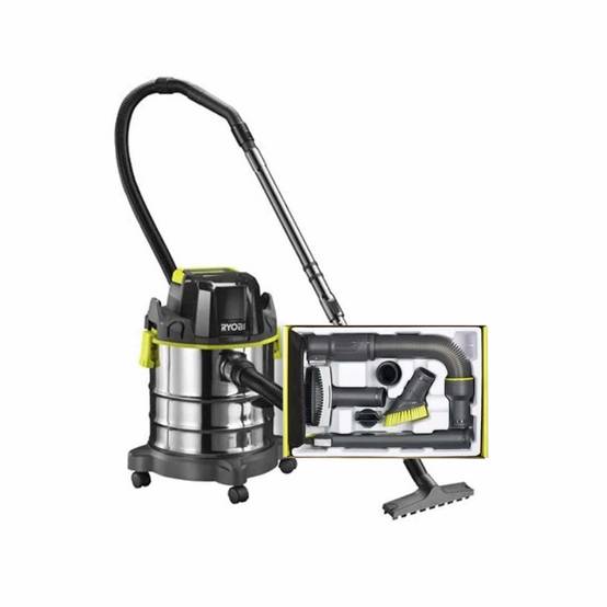 Ryobi - Pack RYOBI Aspirateur eau et poussière 18V One Plus - sans batterie ni chargeur R18WDV-0 - 6 accessoires nettoyage automobile - RAKVA04 - Image 1
