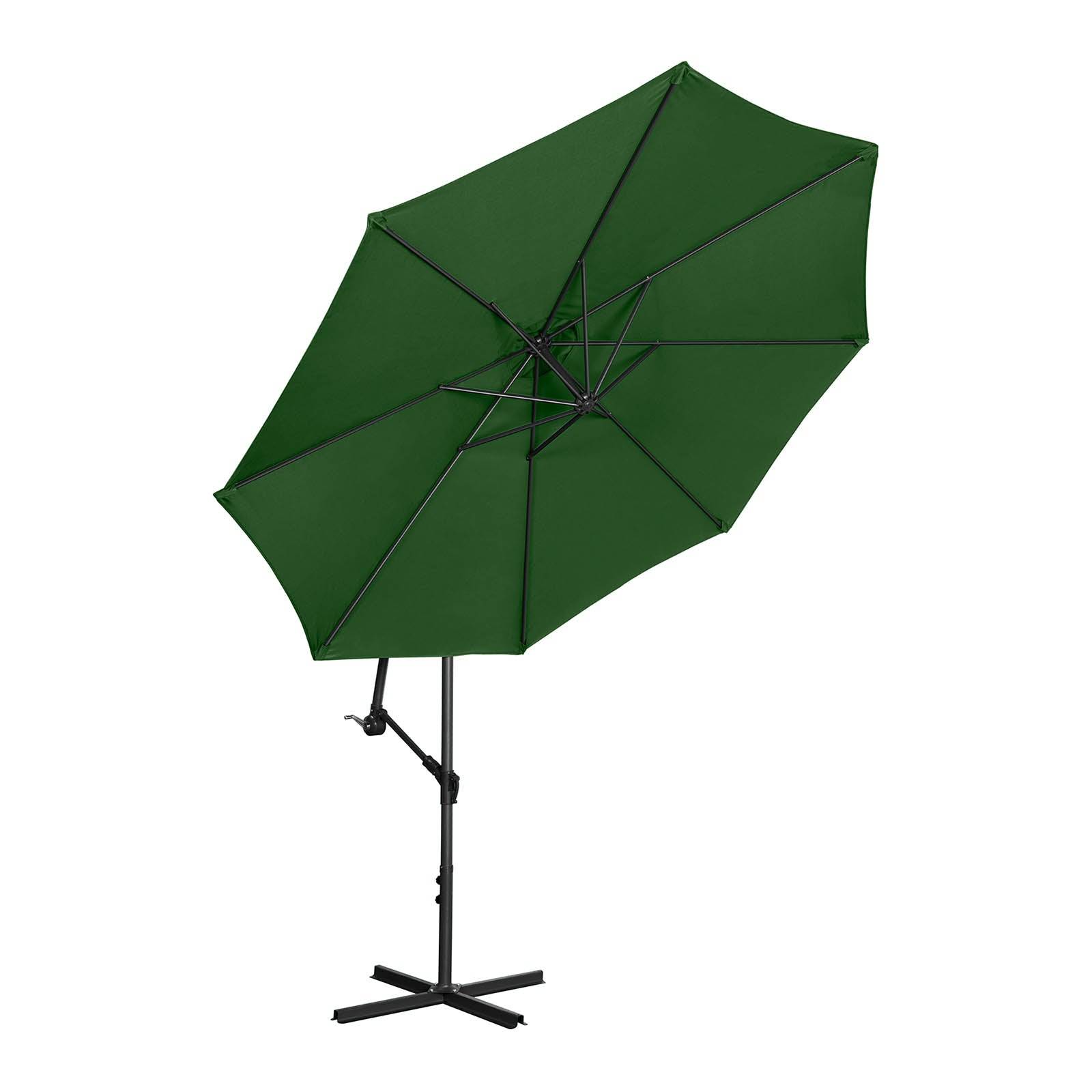 Helloshop26 - Parasol déporté - vert - rond - diamètre 300 cm - inclinable - Imagen 2